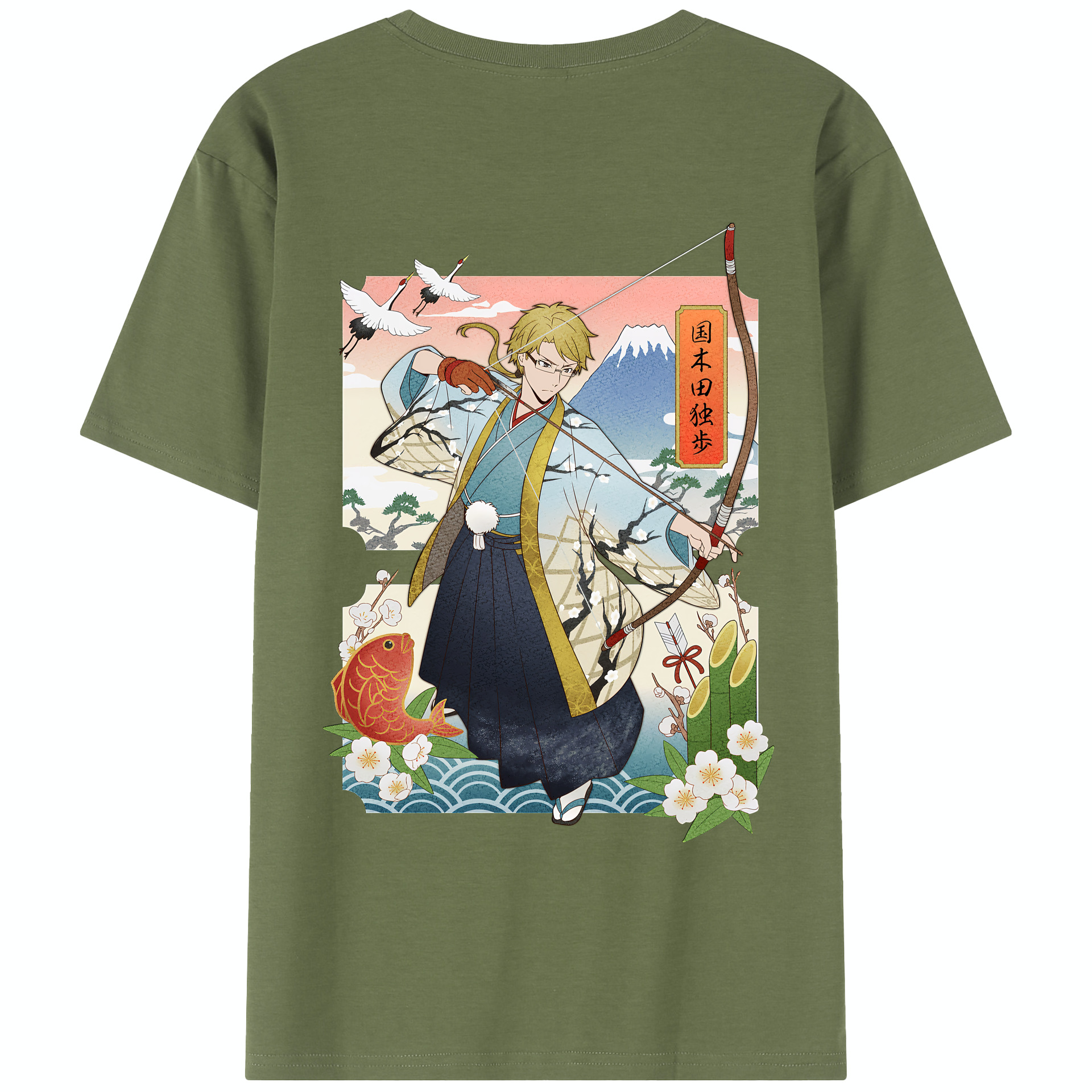 （画像用） 文豪ストレイドッグス Bungo Stray Dogs 綿100％半袖Tシャツ（背面プリント）